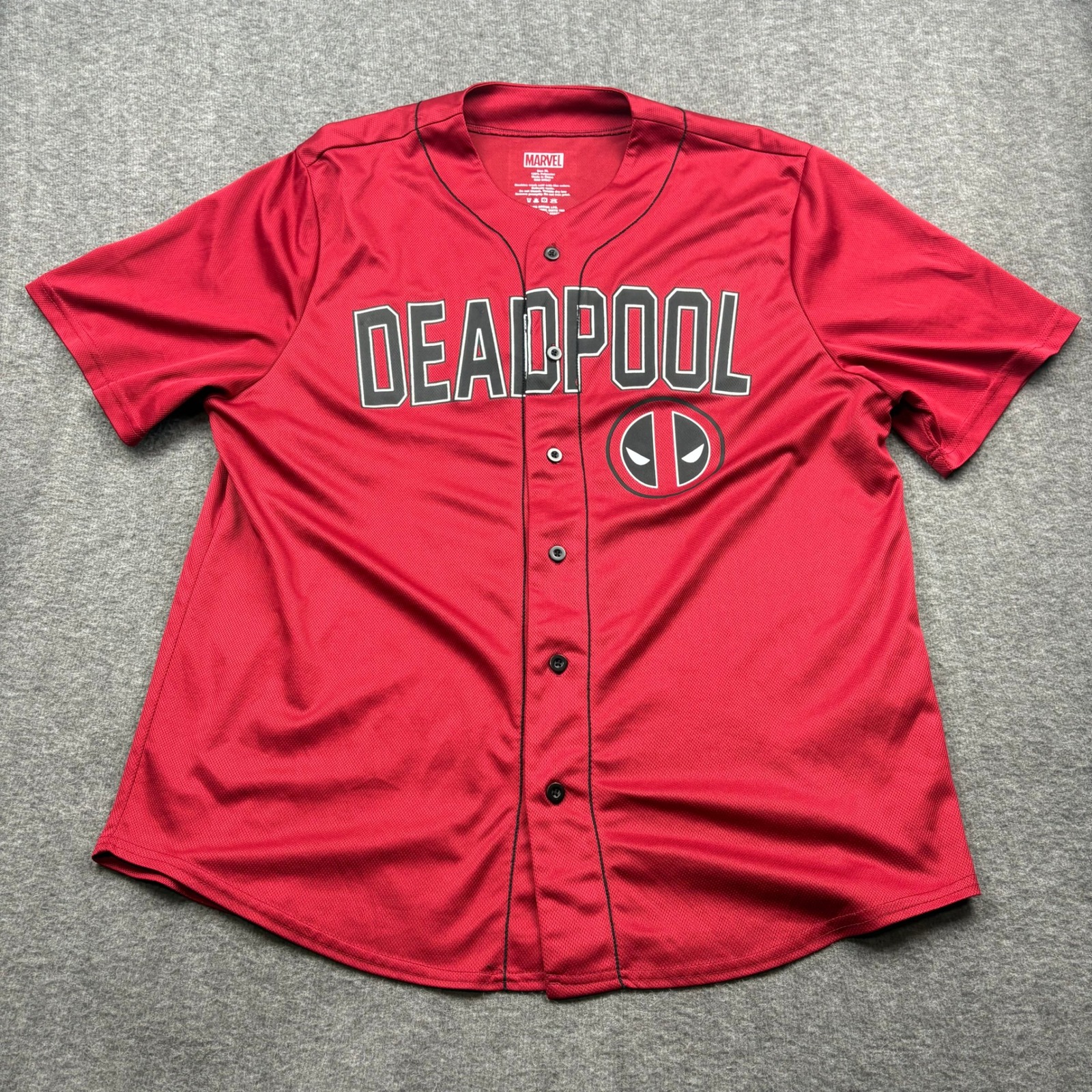 Marvel Deadpool Tacos 90 Baseball Jersey Shirt Red Xl Comiccore Pop Culture